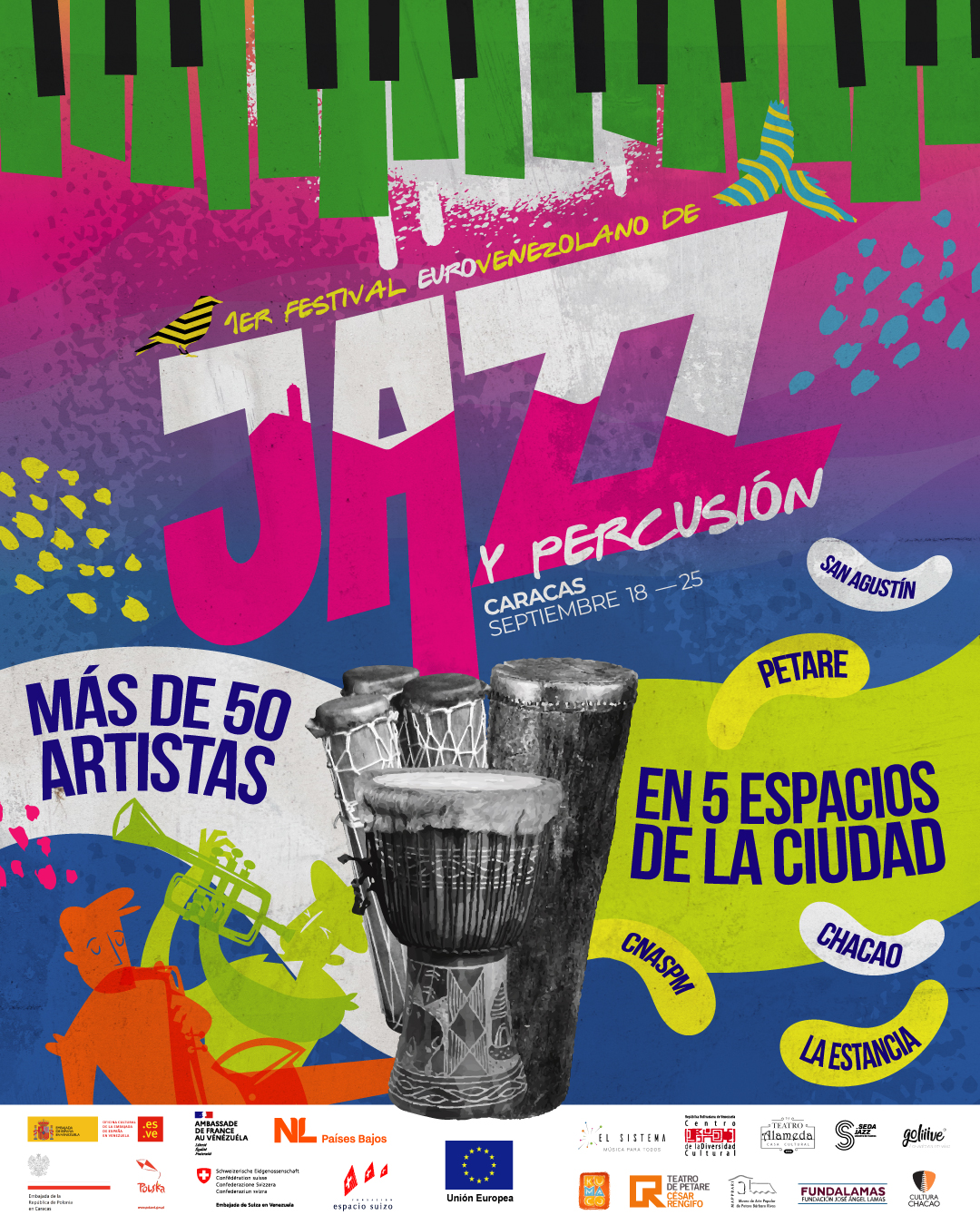 I Festival Eurovenezolano de Jazz y Percusión reunirá a 50 artistas
